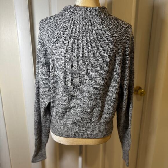 Free People Too Good Ribbed Trim Pullover Sweater in Black Size Small - Picture 5 of 8